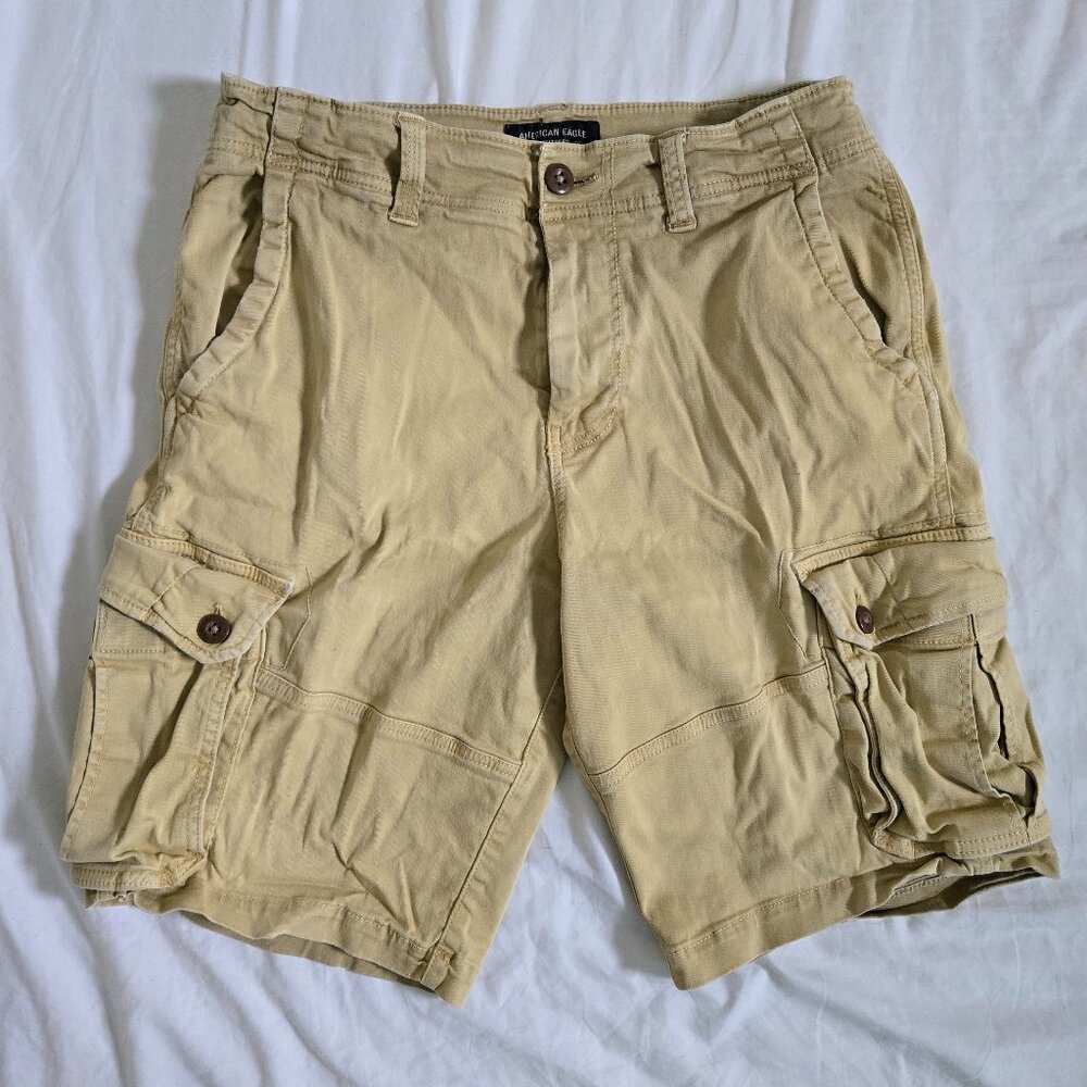 American Eagle Cargo Shorts, Light Tan Colour, Size 32